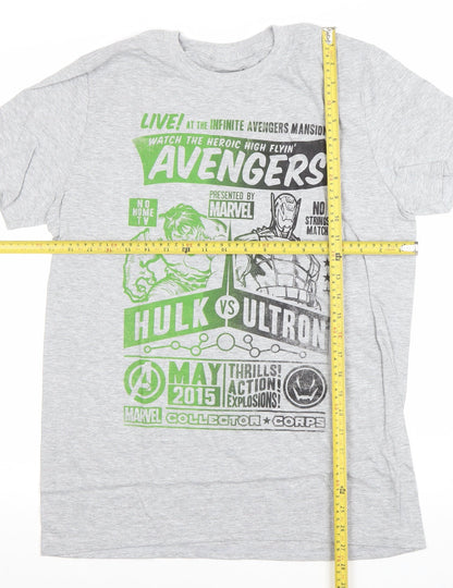Mens UK Size M Marvel Grey  T-Shirt
