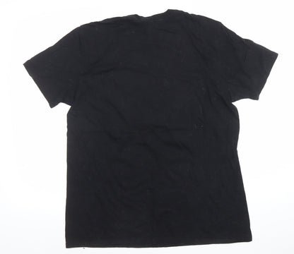 Womens UK Size 18 Zion Rootswear Black Basic T-Shirt