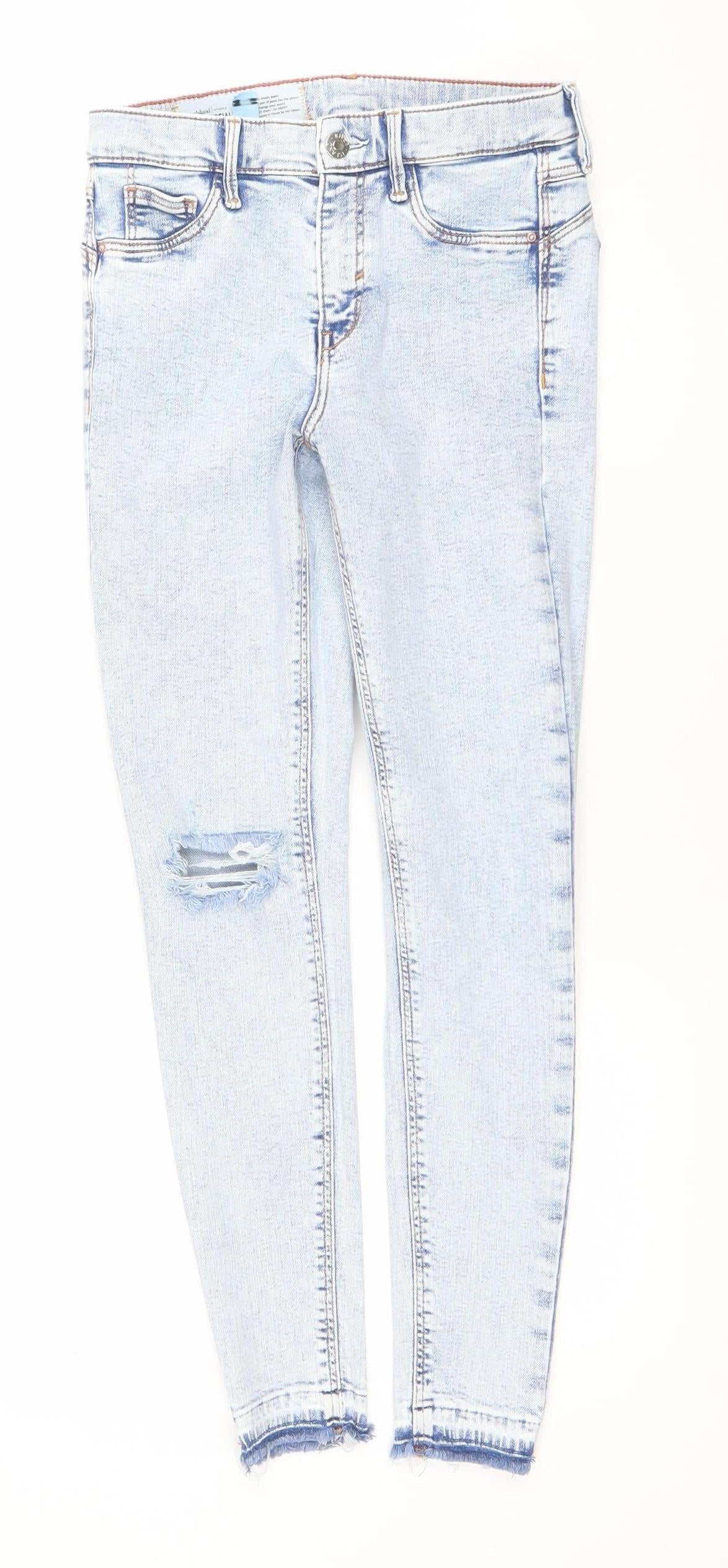 Womens UK Size 8 River Island Slim Fit Skinny Blue Jeans