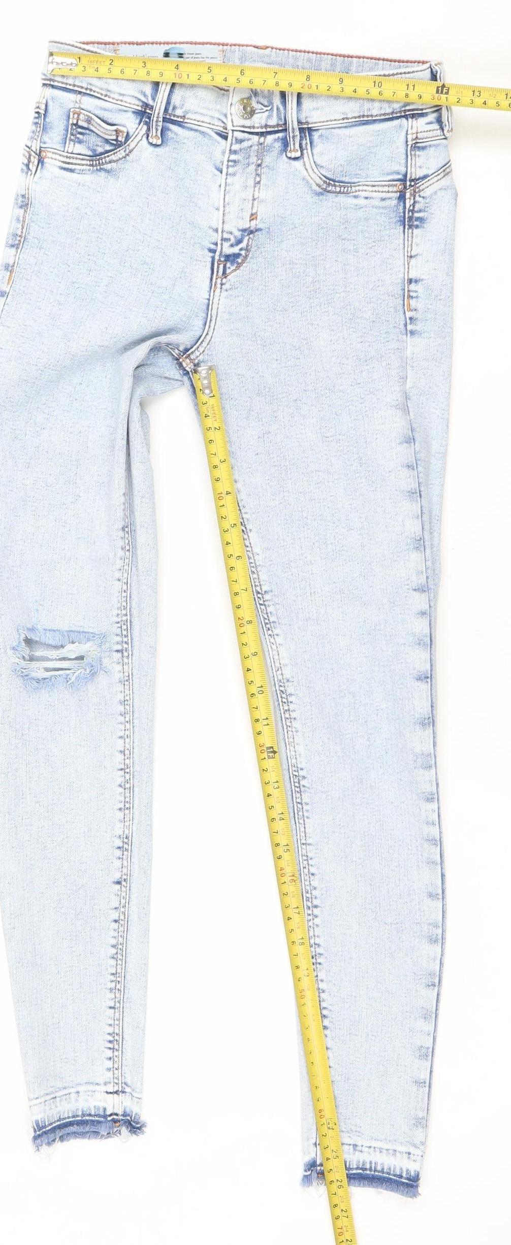 Womens UK Size 8 River Island Slim Fit Skinny Blue Jeans