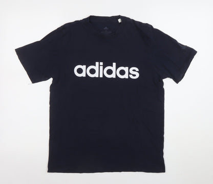 Mens UK Size S adidas Blue  T-Shirt