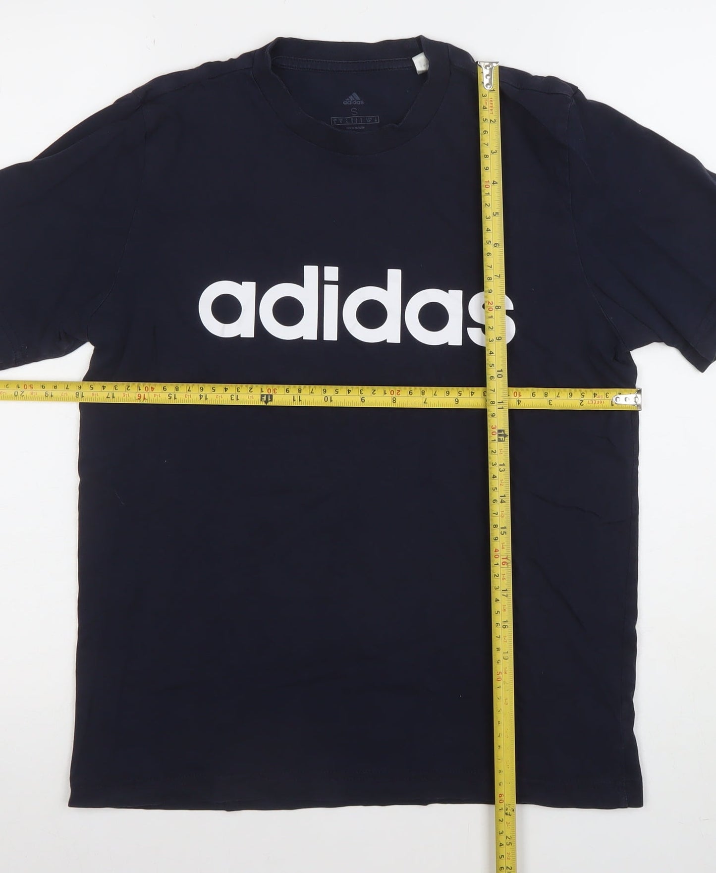 Mens UK Size S adidas Blue  T-Shirt