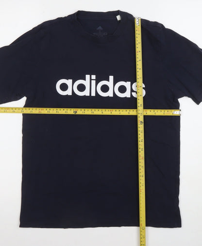 Mens UK Size S adidas Blue  T-Shirt