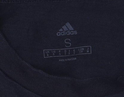 Mens UK Size S adidas Blue  T-Shirt