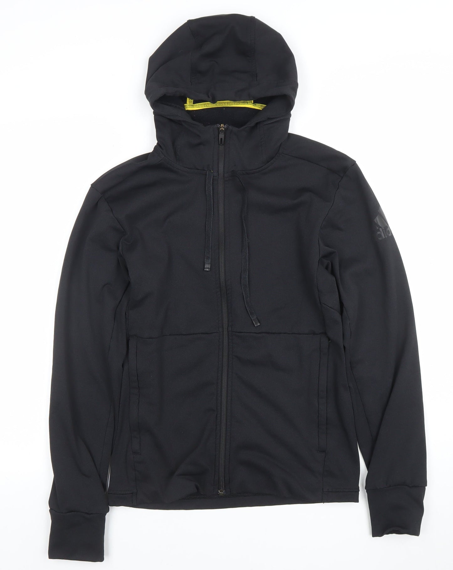 Mens UK Size XS adidas Black Full Zip Hoodie