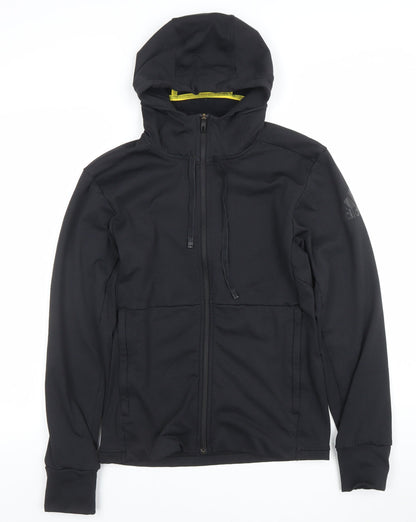 Mens UK Size XS adidas Black Full Zip Hoodie