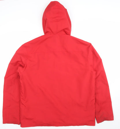 Womens UK Size L Old Navy Red Parka Coat