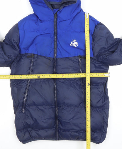 Boys UK Size S Kings Will Dream Blue Puffer Jacket