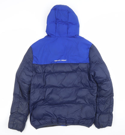 Boys UK Size S Kings Will Dream Blue Puffer Jacket