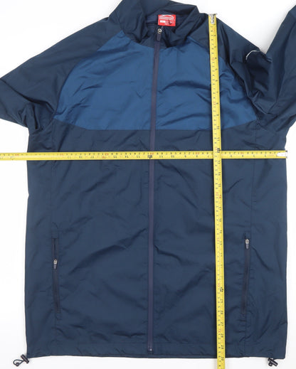 Mens UK Size L Slazenger Blue Windbreaker Coat