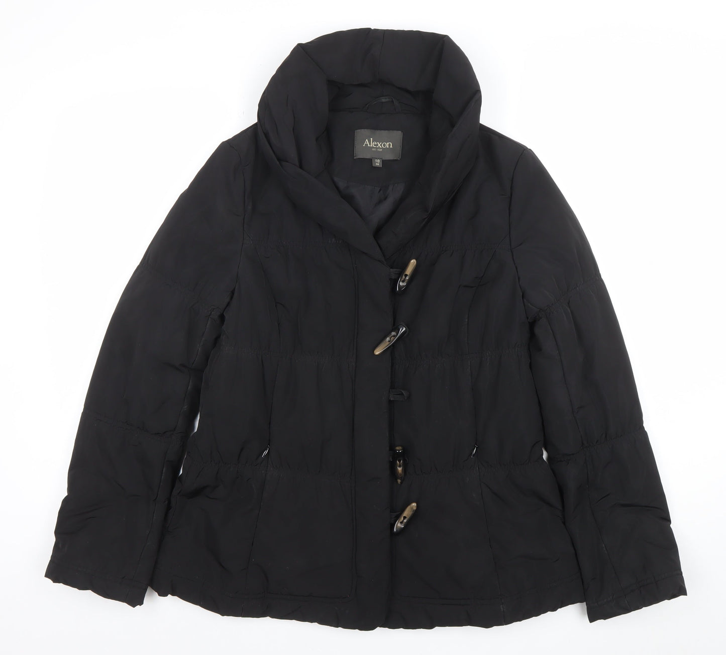Womens UK Size 10 Alexon Black Puffer Jacket
