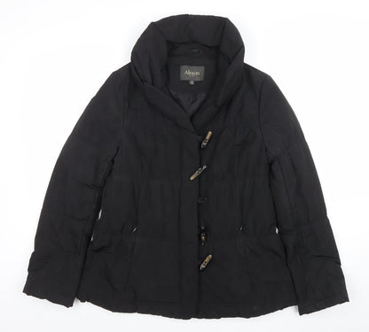 Womens UK Size 10 Alexon Black Puffer Jacket