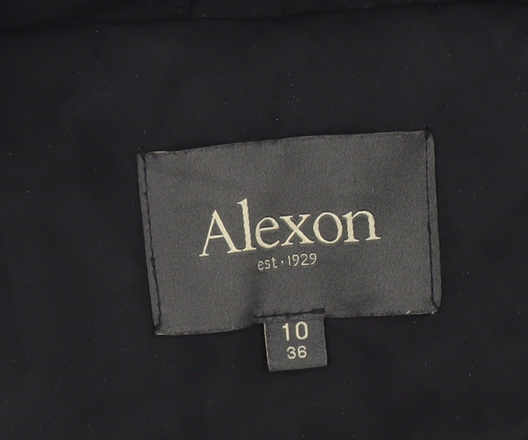 Womens UK Size 10 Alexon Black Puffer Jacket