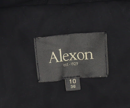 Womens UK Size 10 Alexon Black Puffer Jacket