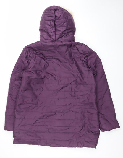 Womens UK Size M nathalie andersen Purple Puffer Jacket