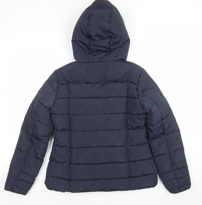 Womens UK Size 6 Lipsy Blue Puffer Jacket