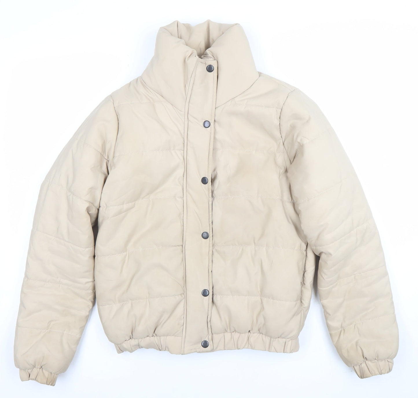 Womens UK Size 8 Boohoo Beige Puffer Jacket