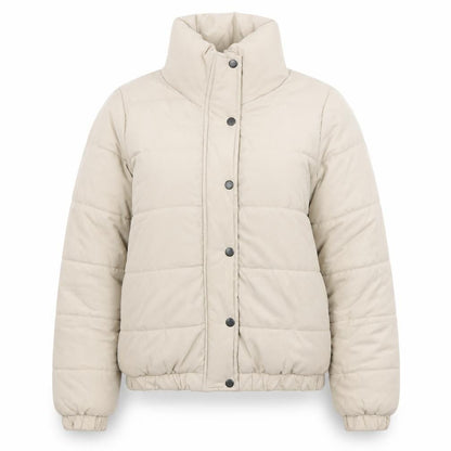 Womens UK Size 8 Boohoo Beige Puffer Jacket