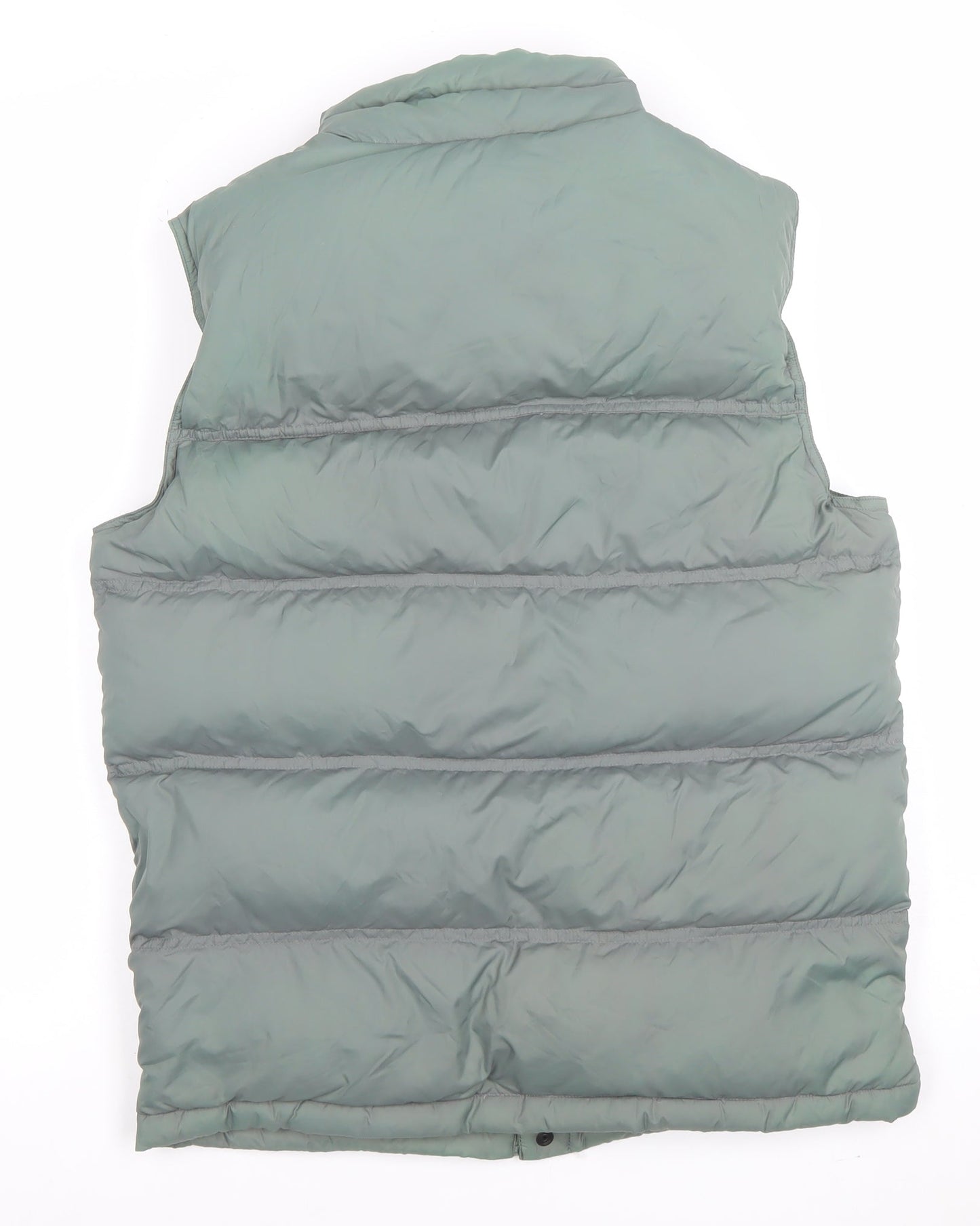 Mens UK Size S Lands' End Green Puffer Jacket