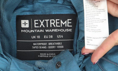 Womens UK Size 10 Mountain Warehouse Blue 3-in-1 Jacket