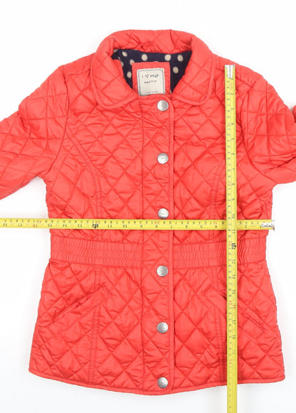 Girls UK Size 11-12 Years NEXT Red Quilted Coat