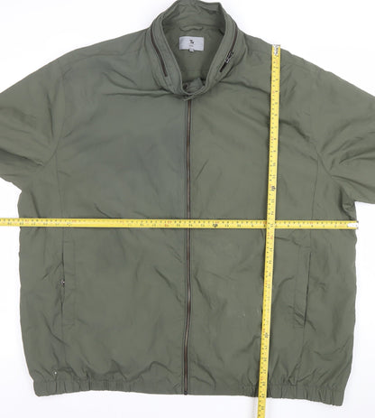 Tu Men’s Green 3XL Full Zip Lightweight Nylon Jacket