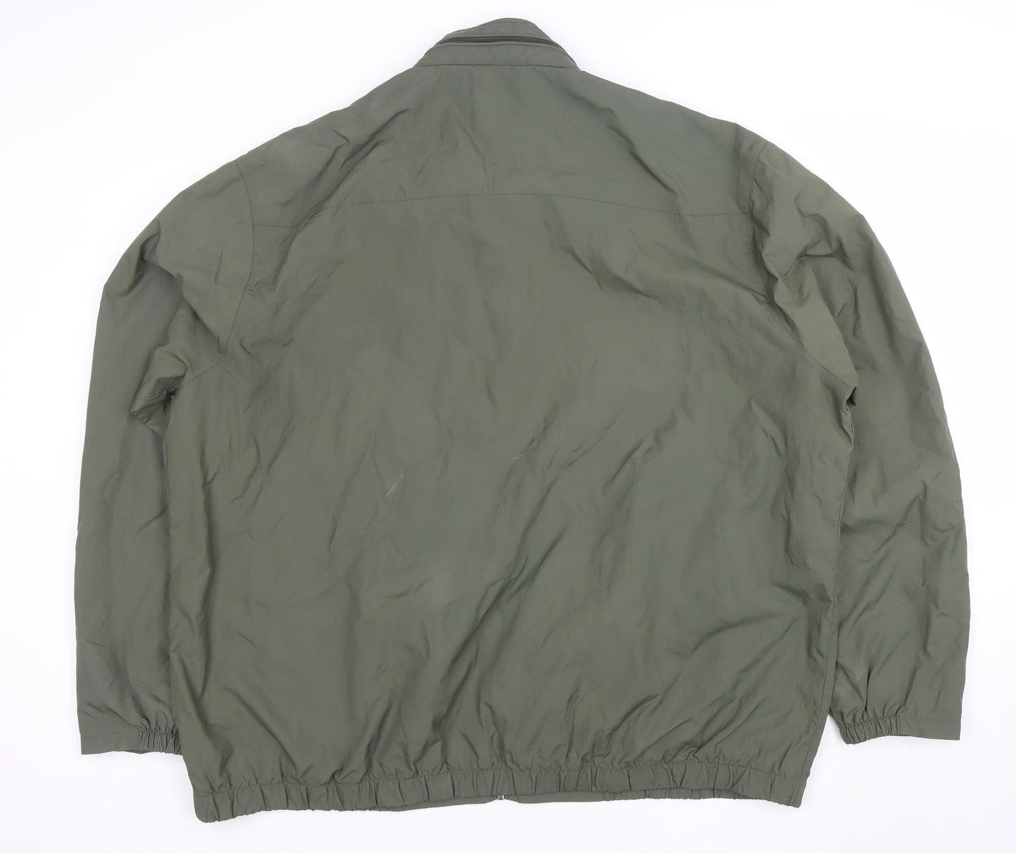 Tu Men’s Green 3XL Full Zip Lightweight Nylon Jacket