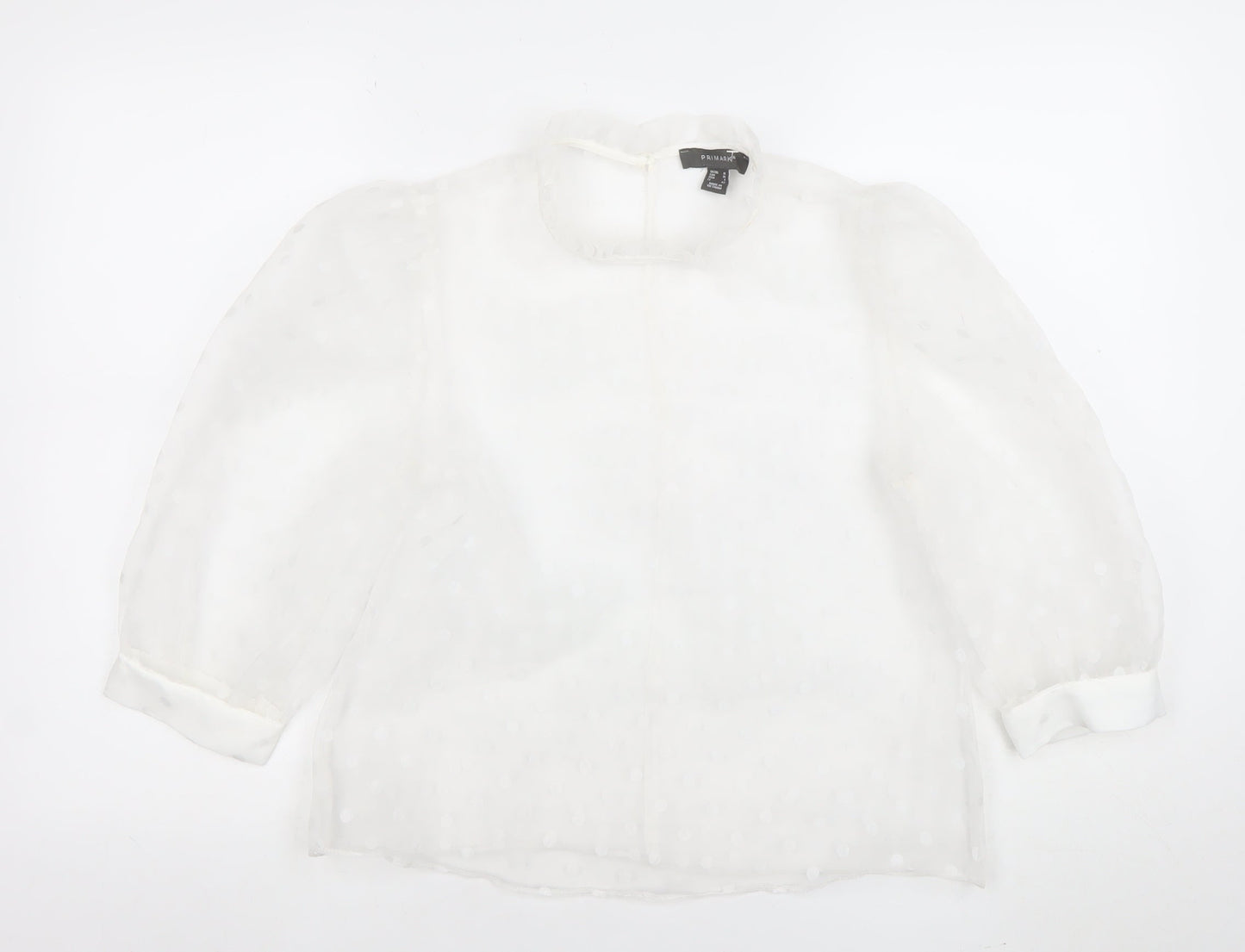 Womens UK Size 10 Primark White Camisole Blouse
