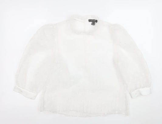 Womens UK Size 10 Primark White Camisole Blouse