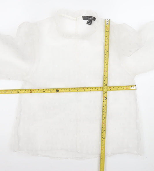 Womens UK Size 10 Primark White Camisole Blouse