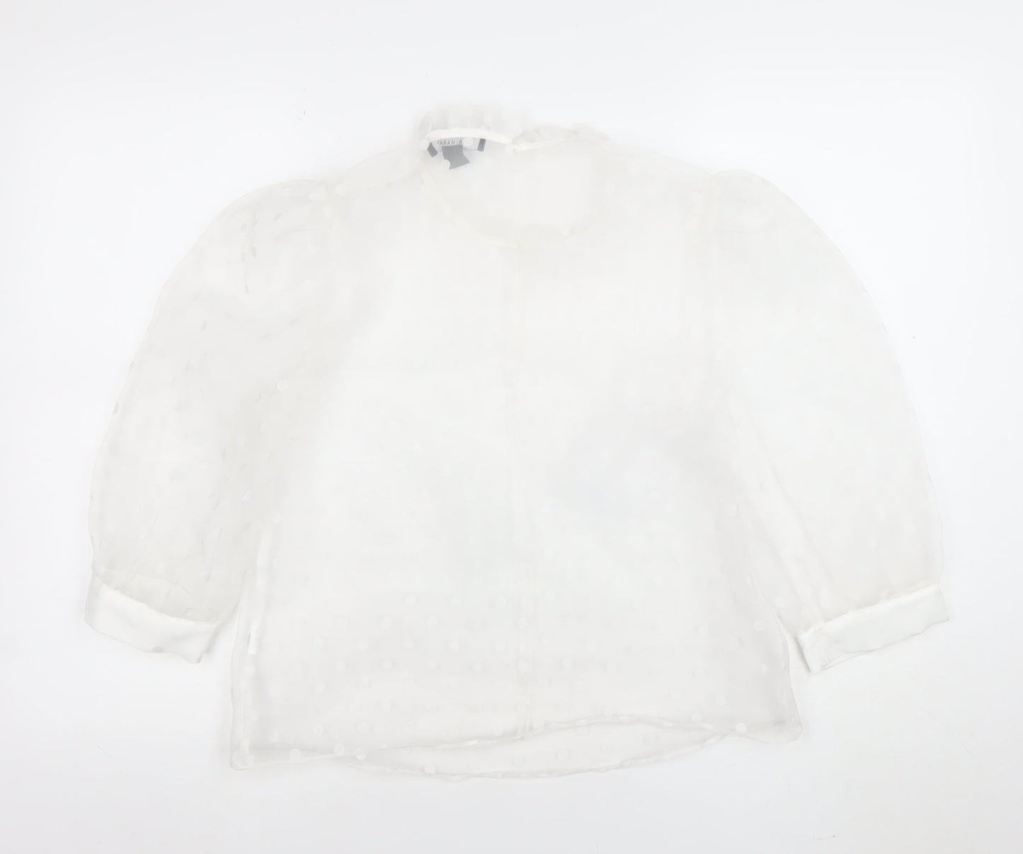 Womens UK Size 10 Primark White Camisole Blouse