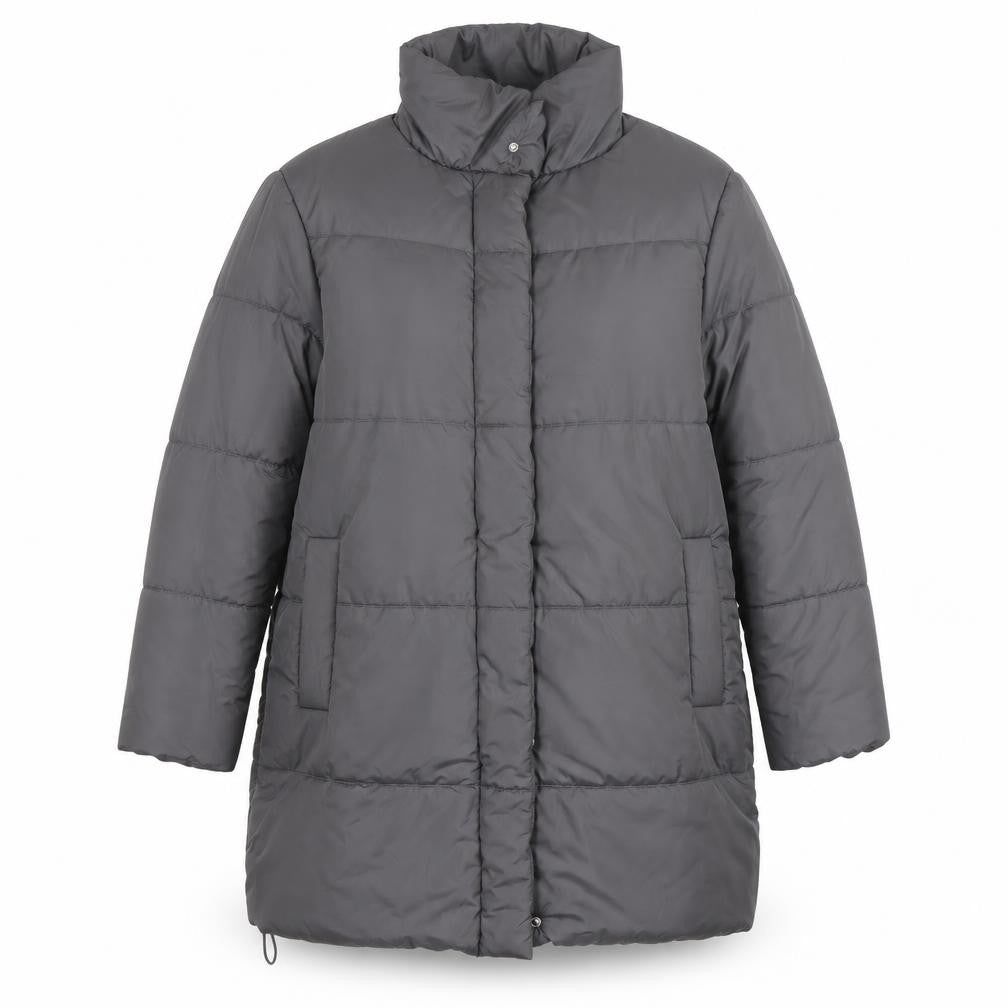 Womens UK Size 10 New Look Grey Puffer Jacket