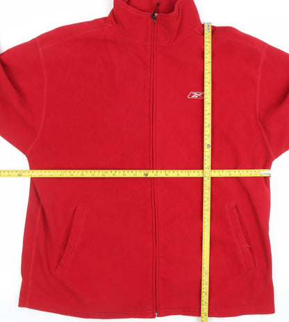 Mens UK Size L Reebok Red Basic Jacket