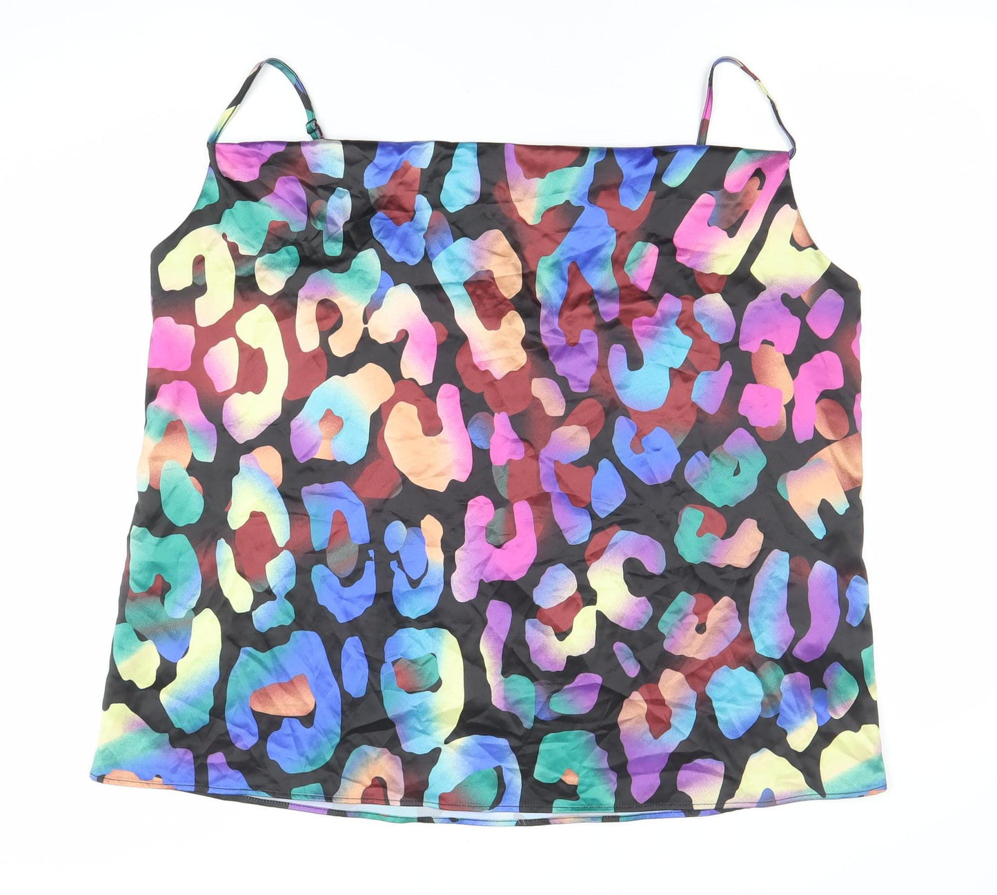 Womens UK Size 18 River Island Multicoloured Camisole Tank