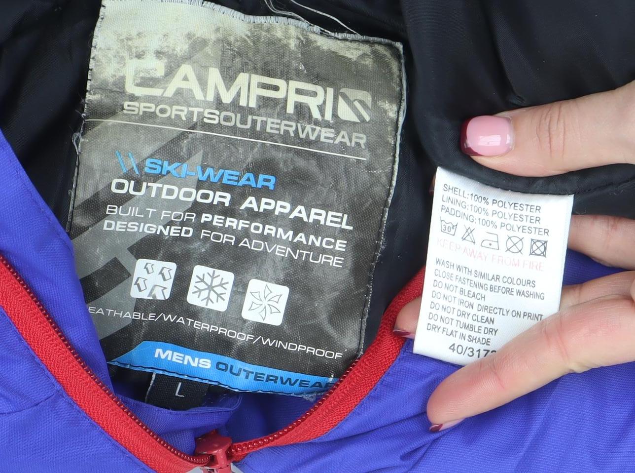 Mens UK Size L Campri Blue Ski Jacket
