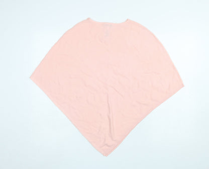 Womens UK Size One Size Phase Eight Pink Cape Jumper