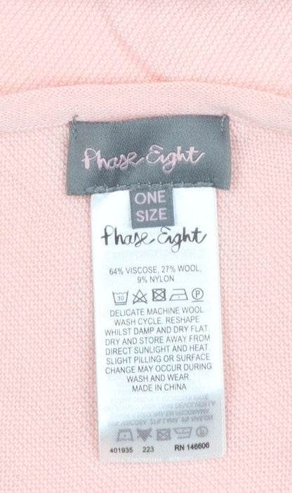 Womens UK Size One Size Phase Eight Pink Cape Jumper