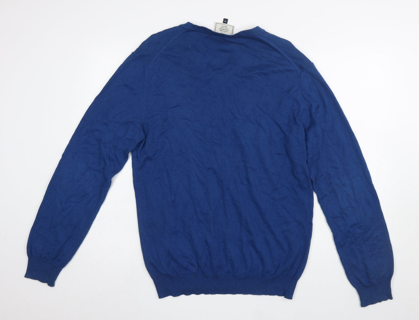 Mens UK Size M John Lewis Blue Pullover Jumper