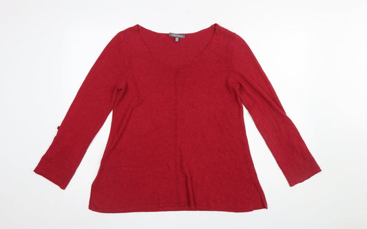 Womens UK Size 10 Laura Ashley Red Pullover Jumper
