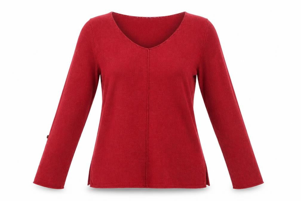 Womens UK Size 10 Laura Ashley Red Pullover Jumper