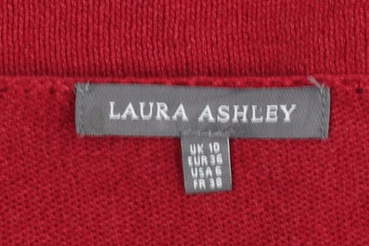 Womens UK Size 10 Laura Ashley Red Pullover Jumper