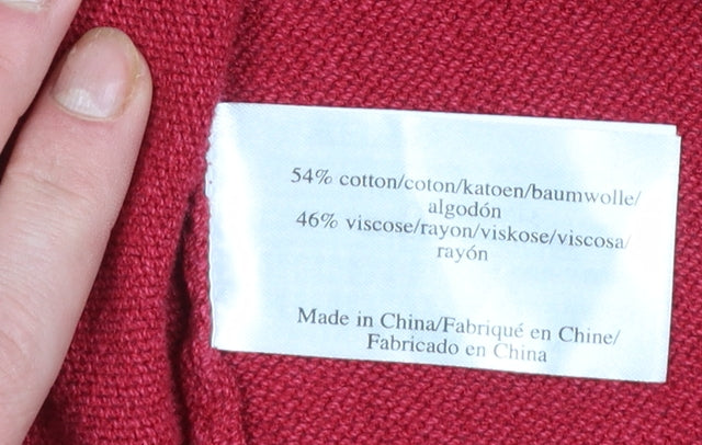 Womens UK Size 10 Laura Ashley Red Pullover Jumper