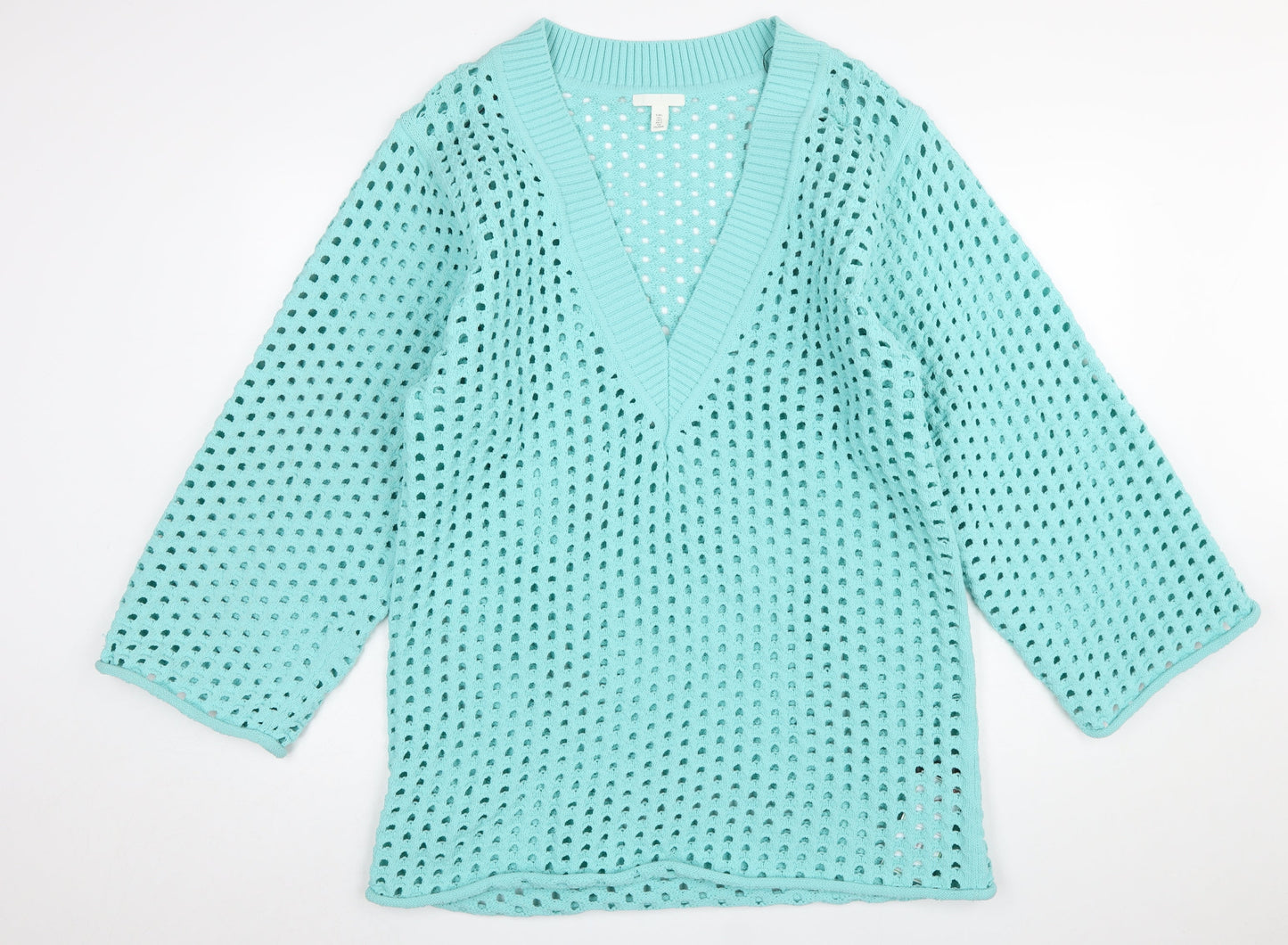 Womens UK Size L H&M Blue Pullover Jumper