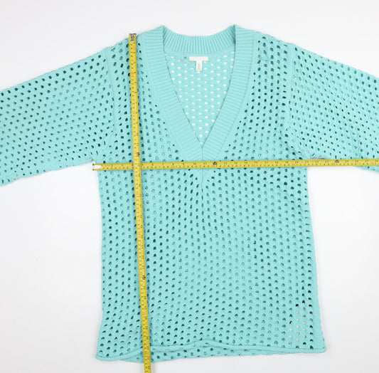 Womens UK Size L H&M Blue Pullover Jumper