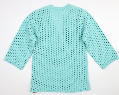 Womens UK Size L H&M Blue Pullover Jumper