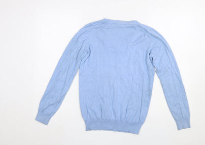 Womens UK Size 8 Crew Clothing Company Blue Pullover Jumper