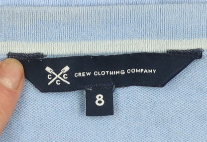 Womens UK Size 8 Crew Clothing Company Blue Pullover Jumper