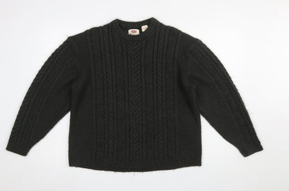 Womens UK Size M Levi's Black Pullover Jumper