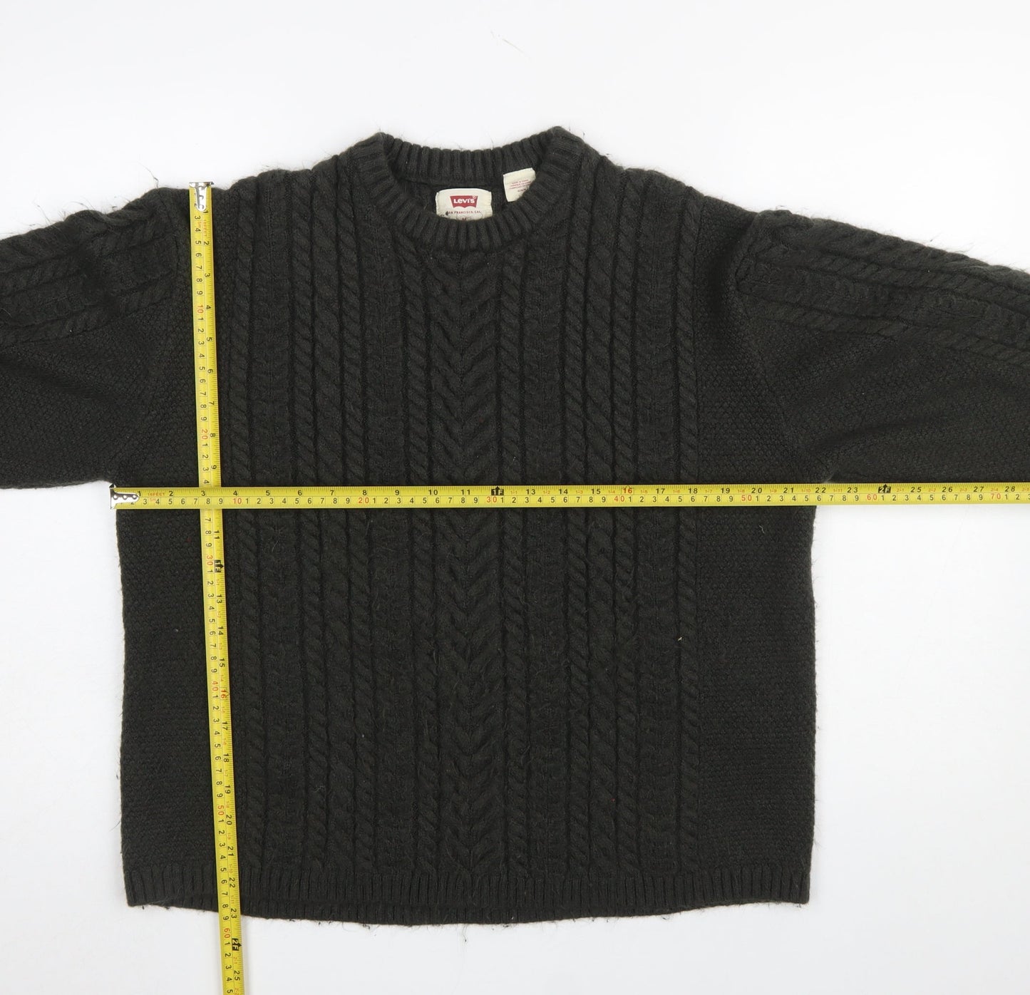 Womens UK Size M Levi's Black Pullover Jumper