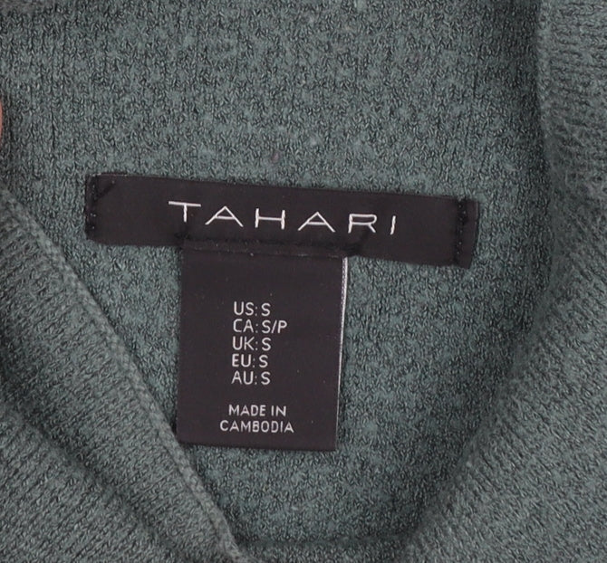 Womens UK Size S Tahari Green Pullover Jumper